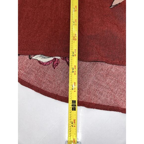 Free People Small Electric Burgundy Orchid Tree Swing Tunic Dress Large NWT - Picture 6 of 7